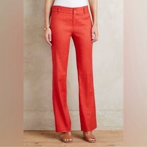Elevenses red coral pants, Sz 0p